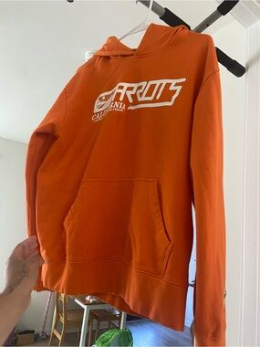 Carrots by anwar Orange Graphic Hoodie with White Logo